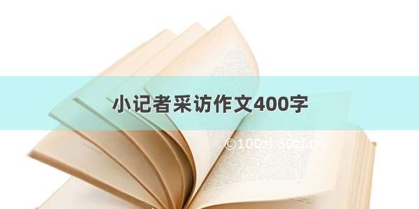 小记者采访作文400字