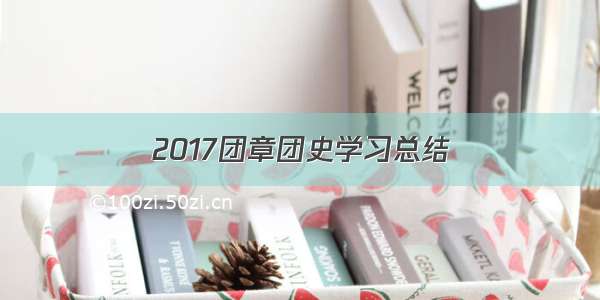 2017团章团史学习总结