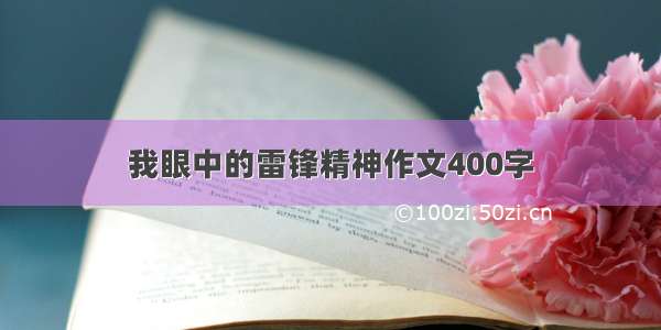 我眼中的雷锋精神作文400字