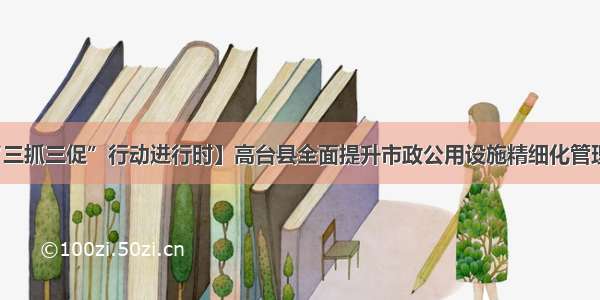 【“三抓三促”行动进行时】高台县全面提升市政公用设施精细化管理水平