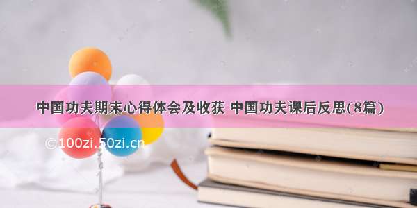 中国功夫期末心得体会及收获 中国功夫课后反思(8篇)