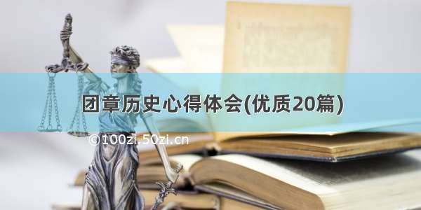 团章历史心得体会(优质20篇)