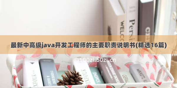 最新中高级java开发工程师的主要职责说明书(精选16篇)