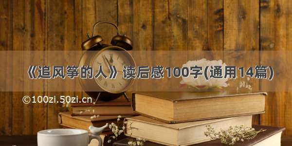 《追风筝的人》读后感100字(通用14篇)