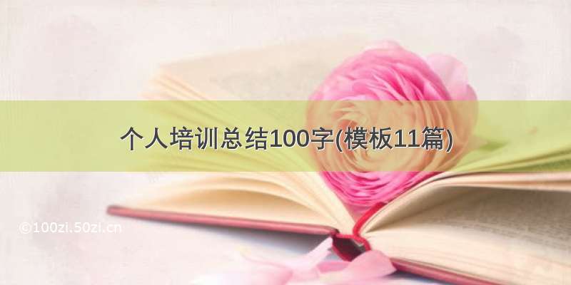 个人培训总结100字(模板11篇)