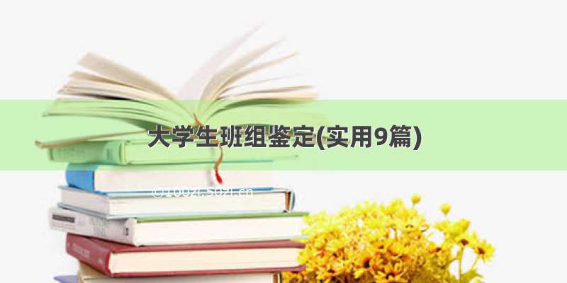 大学生班组鉴定(实用9篇)