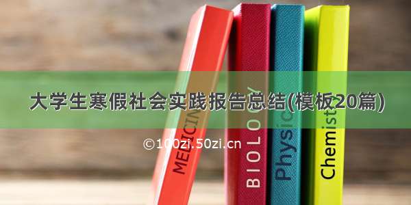 大学生寒假社会实践报告总结(模板20篇)