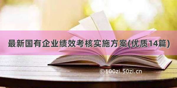 最新国有企业绩效考核实施方案(优质14篇)