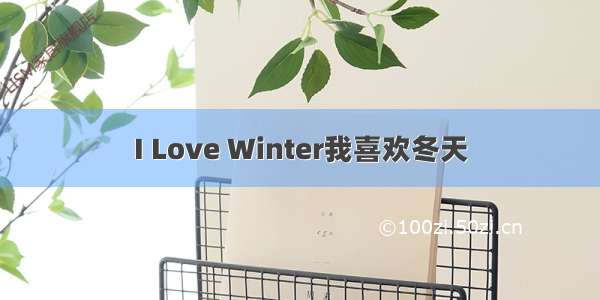 I Love Winter我喜欢冬天