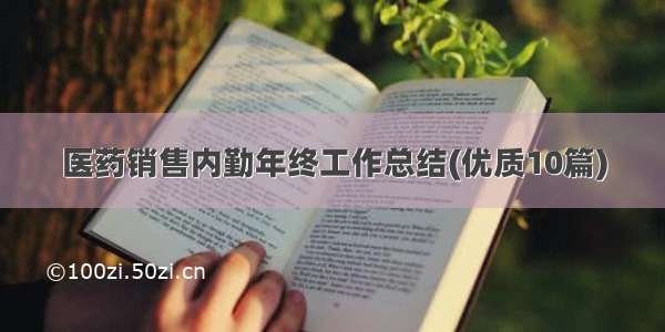 医药销售内勤年终工作总结(优质10篇)