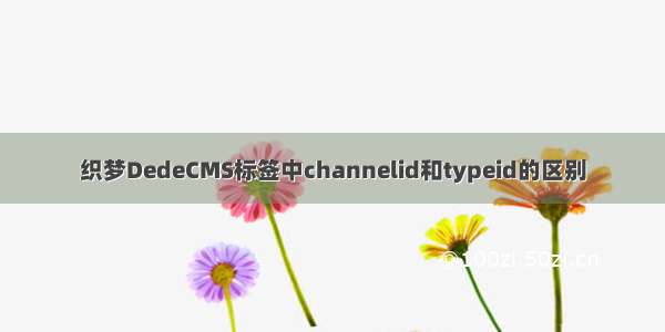 织梦DedeCMS标签中channelid和typeid的区别