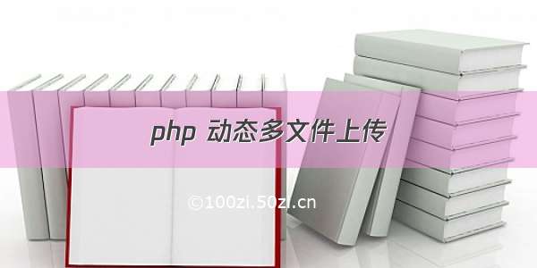 php 动态多文件上传