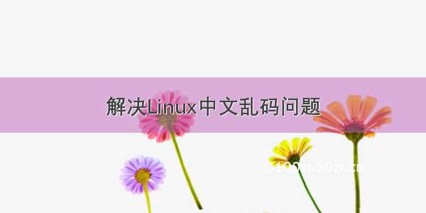 解决Linux中文乱码问题