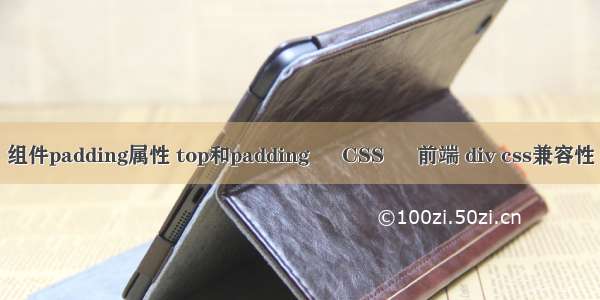 组件padding属性 top和padding – CSS – 前端 div css兼容性