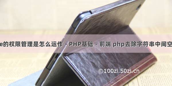 gitolite的权限管理是怎么运作 – PHP基础 – 前端 php去除字符串中间空格函数