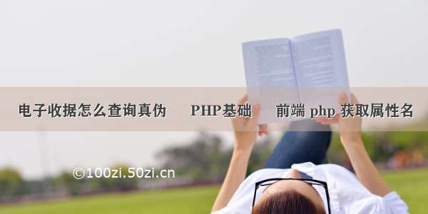 电子收据怎么查询真伪 – PHP基础 – 前端 php 获取属性名