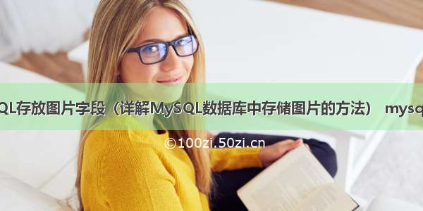MySQL存放图片字段（详解MySQL数据库中存储图片的方法） mysqli降序