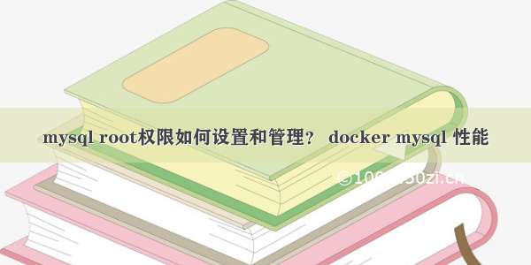 mysql root权限如何设置和管理？ docker mysql 性能