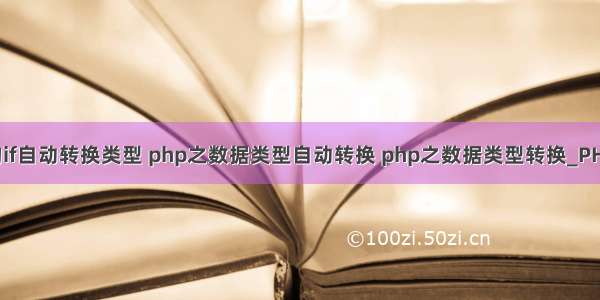 Php的if自动转换类型 php之数据类型自动转换 php之数据类型转换_PHP教程