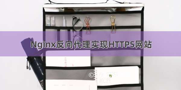 Nginx反向代理实现HTTPS网站