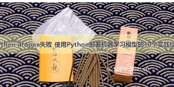 python dropna失败_使用Python部署机器学习模型的10个实践经验