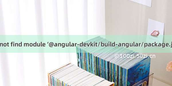 Cannot find module ‘@angular-devkit/build-angular/package.json‘