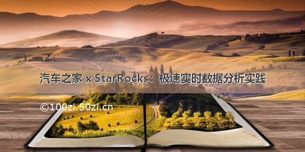 汽车之家 x StarRocks：极速实时数据分析实践