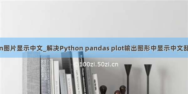 python图片显示中文_解决Python pandas plot输出图形中显示中文乱码问题