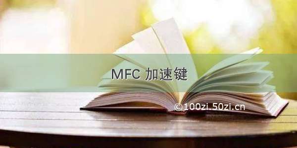 MFC 加速键