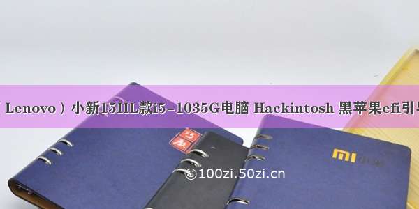 联想（Lenovo）小新15IIL款i5-1035G电脑 Hackintosh 黑苹果efi引导文件