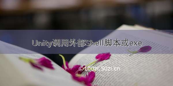 Unity调用外部Shell脚本或exe