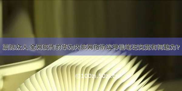 震撼众人 全网疯传的华为内部网络协议神仙笔记究竟有何魅力？