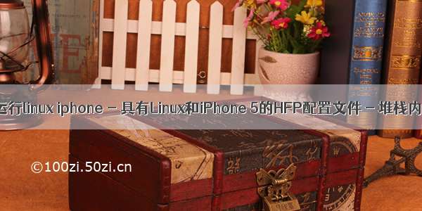 iphone5运行linux iphone - 具有Linux和iPhone 5的HFP配置文件 - 堆栈内存溢出