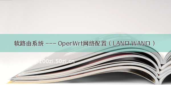 软路由系统 --- OpenWrt网络配置（LAN口 WAN口）