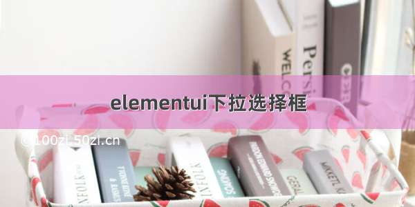 elementui下拉选择框