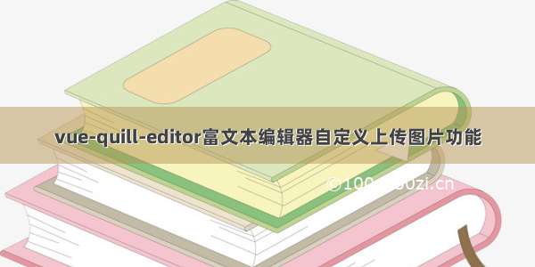 vue-quill-editor富文本编辑器自定义上传图片功能