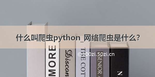 什么叫爬虫python_网络爬虫是什么？