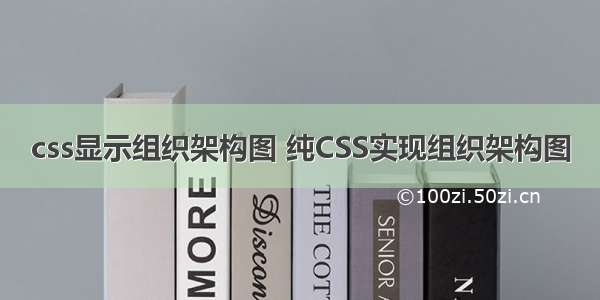 css显示组织架构图 纯CSS实现组织架构图