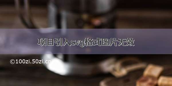 项目引入svg格式图片无效