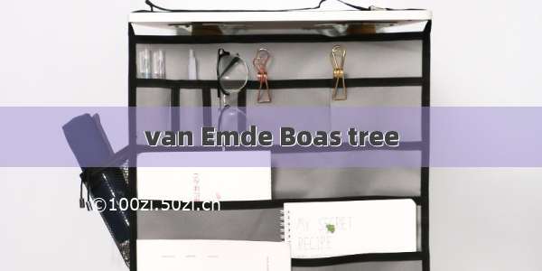 van Emde Boas tree