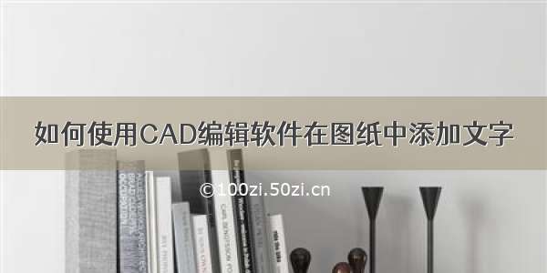 如何使用CAD编辑软件在图纸中添加文字