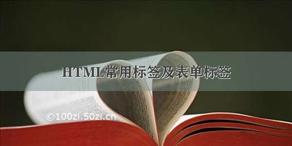 HTML常用标签及表单标签