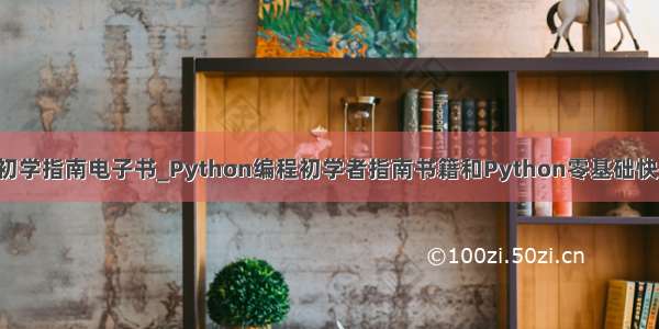 python编程初学指南电子书_Python编程初学者指南书籍和Python零基础快乐学习之旅...