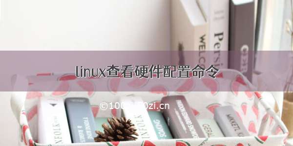 linux查看硬件配置命令