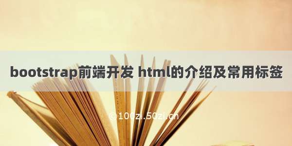 bootstrap前端开发 html的介绍及常用标签