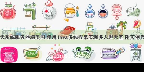 聊天系统服务器端类图 使用Java多线程来实现多人聊天室 附实例代码