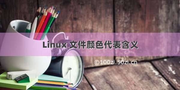 Linux 文件颜色代表含义