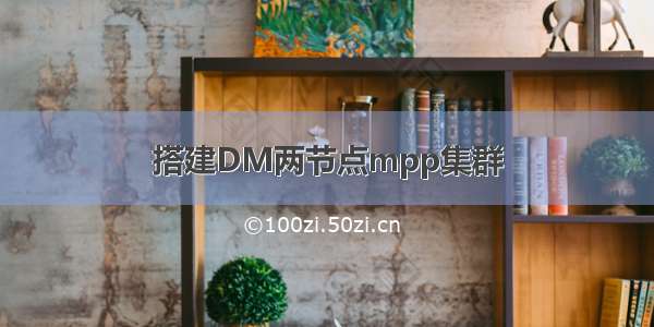 搭建DM两节点mpp集群