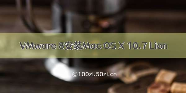 VMware 8安装Mac OS X 10.7 Lion