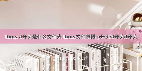 linux d开头是什么文件夹 linux文件权限 p开头/d开头/l开头